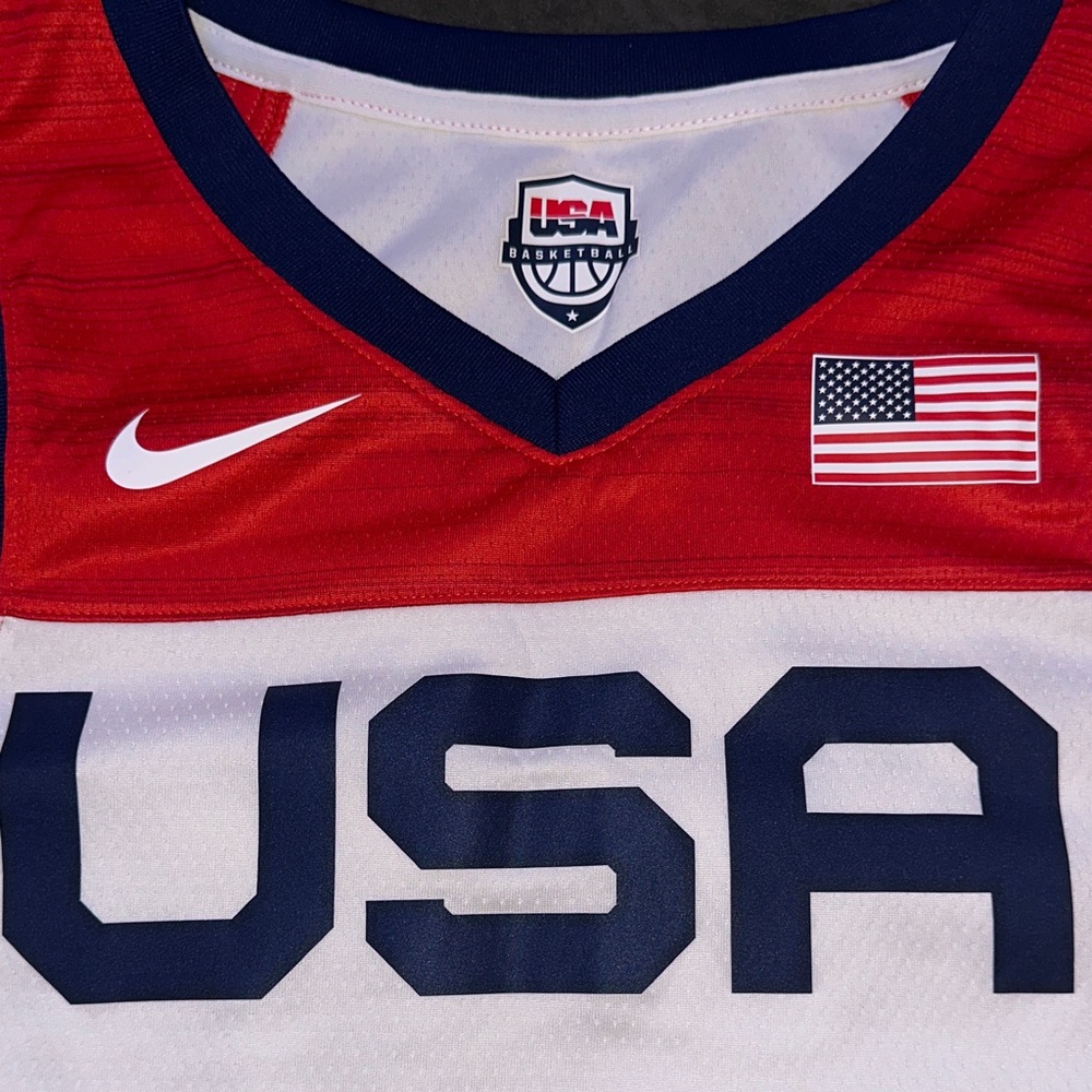 Nike Red and Blue Basketball Tank Top USA men’s Medium
